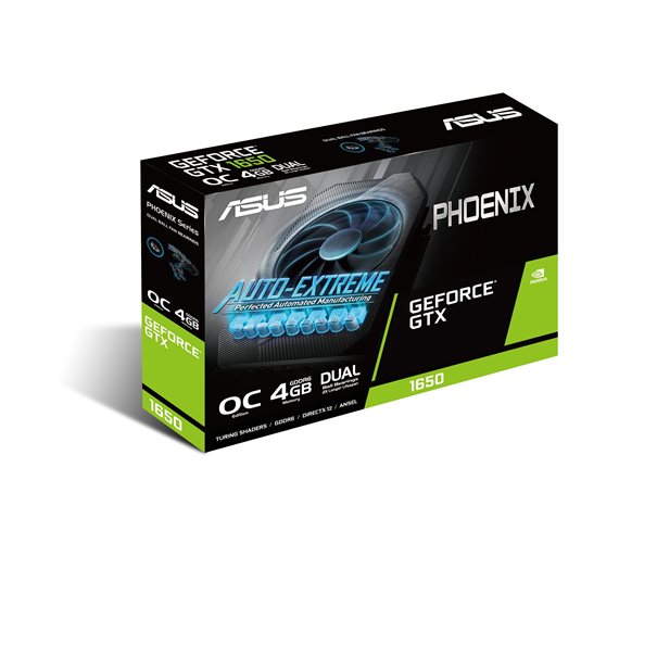 ASUS VGA 4GB GTX1650 PH O4G DP/HDMI/DVI ASUS Phoenix NVIDIA GeForce GTX 1650