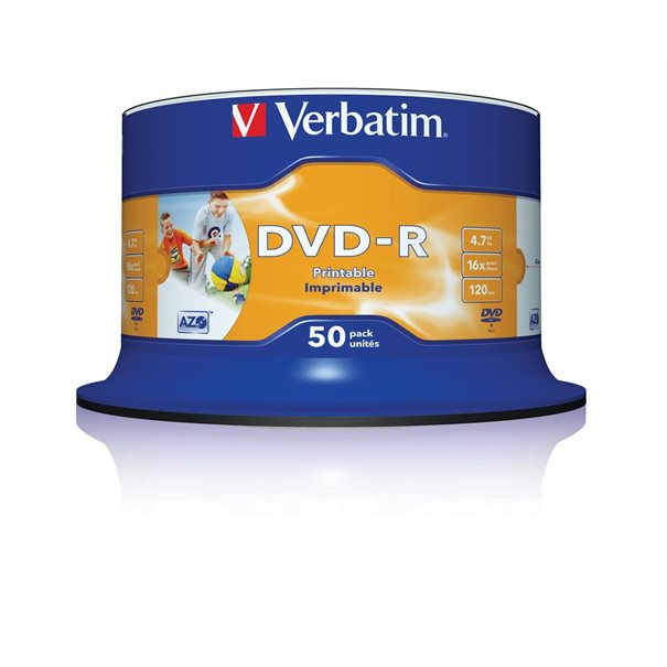 DVD ROH-R 4.7GB/ 16x Verbatim print. (50er Sp.)