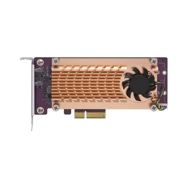 QNAP Dual M.2 PCIe SSD Erweiterung PCIe Gen2 x4 supports up to two M.2 22110/2280 PCIe SSD