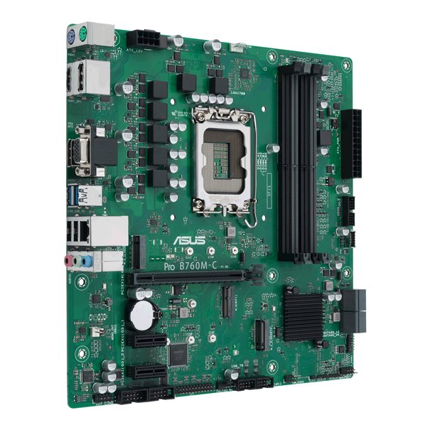 ASUS PRO B760M-C-CSM S1700/DDR5/2xDP-HDMI-VGA/24-7/µATX Optional: 2x COM, 1x LPT