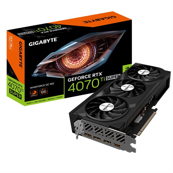 GIGA VGA 16GB RTX4070TI SUPER WINDFORCE OC 16G 3xDP/HDMI GeForce RTX 4070 Ti SUPER WINDFORCE OC 16G