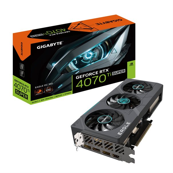 GIGA VGA 16GB RTX4070TI SUPER EAGLE OC 16G 3xDP/HDMI GeForce RTX 4070 Ti SUPER EAGLE OC 16G