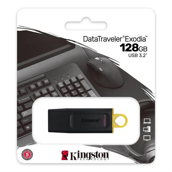 Kingston USB 3.2 Stick DataTraveler Exodia black 128GB 3.2 Gen 1