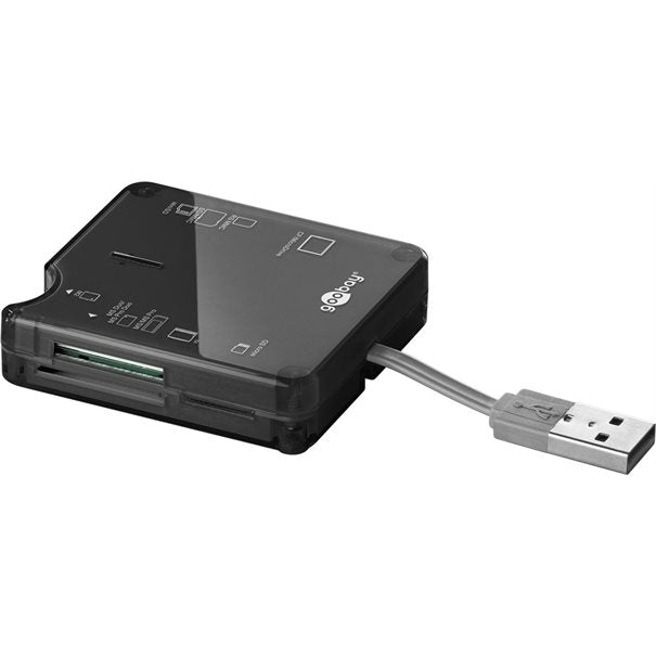 Card Reader extern All-In-One USB 2.0 Black 480 Mbit/s, 6 Kartenschächte