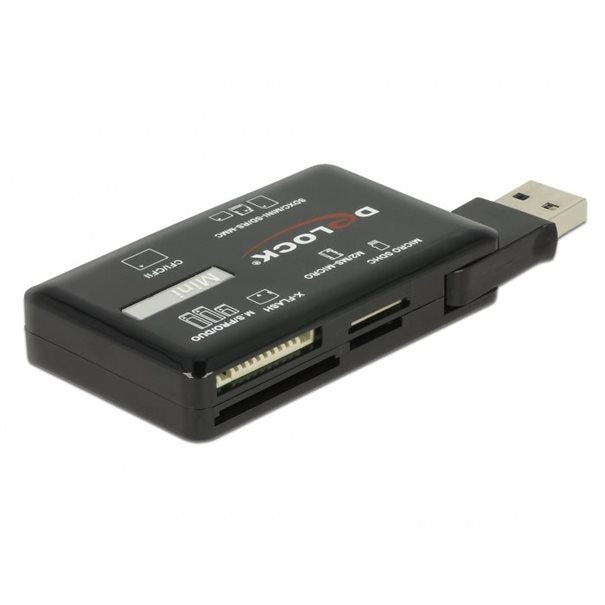 Delock Card Reader SuperSpeed USB Typ-A (3.2 Gen 1)  5 Gbps, 6 Kartenschächte