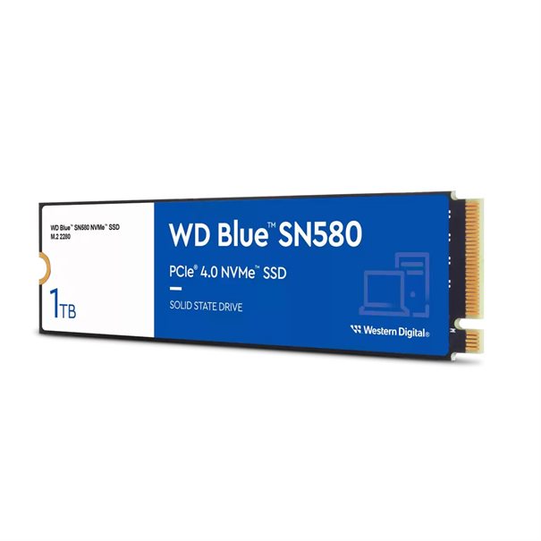 WD SSD M.2 (2280) 1TB Blue SN580 PCIe 4.0/NVMe (Di)