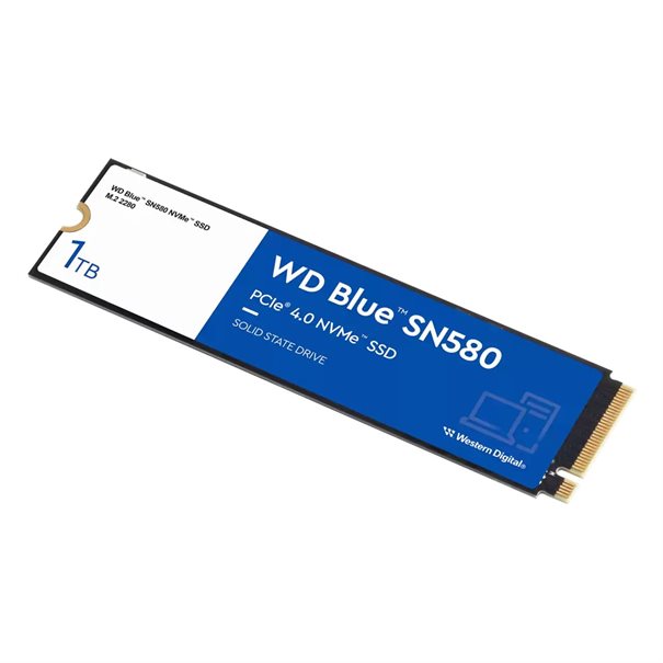WD SSD M.2 (2280) 1TB Blue SN580 PCIe 4.0/NVMe (Di)