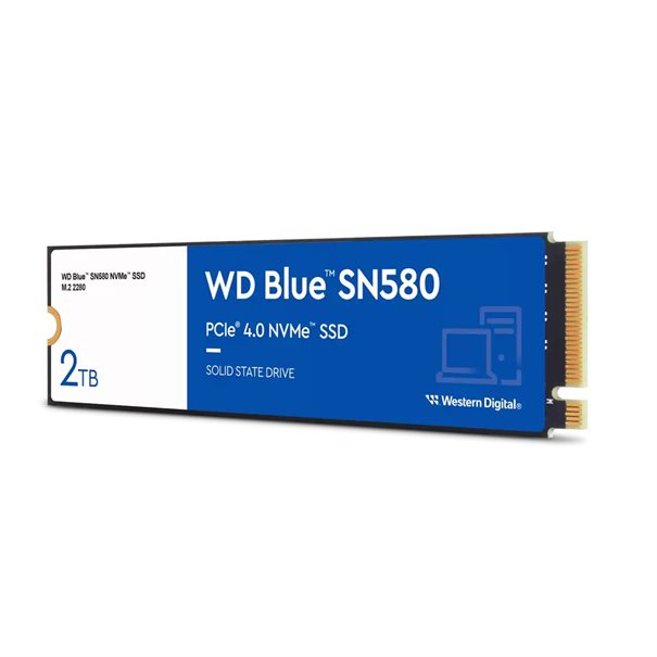 WD SSD M.2 (2280) 2TB Blue SN580 PCIe 4.0/NVMe (Di)