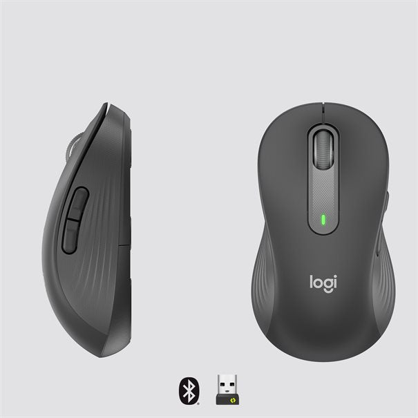 Logitech Mouse M650 SIGNATURE Large WL (LEFT) BOLT graphite BT für große Hände (> 19,0 cm), Linkshänder