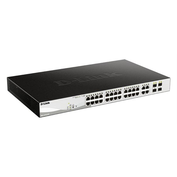 D-Link Switch DGS-1210-24P/E 24xGBit/4xSFP 19" Managed PoE