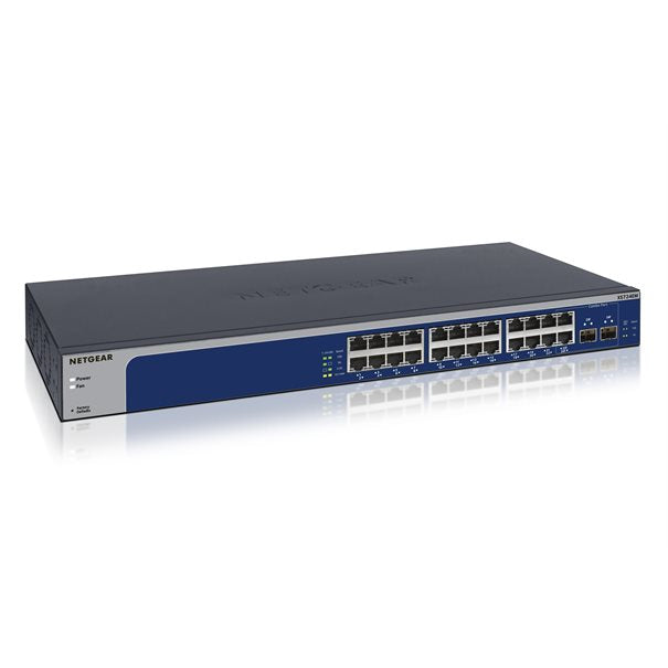 Netgear 24Port Switch 100/1000/10000 XS724EM 10-Gigabit Ethernet Smart Switch