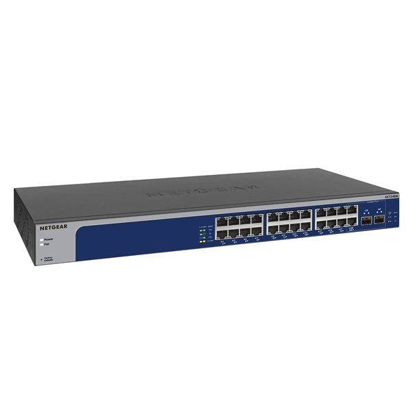 Netgear 24Port Switch 100/1000/10000 XS724EM 10-Gigabit Ethernet Smart Switch