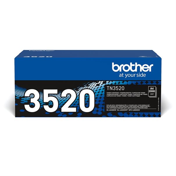 Toner Brother TN-3520 (20.000 Seiten) black für HL-L6400DW, -L6400DWTT, MFC-L6900DW
