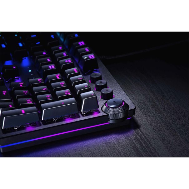 Razer Keyboard Huntsman Elite Gaming (DE) black klickender, optischer Switch