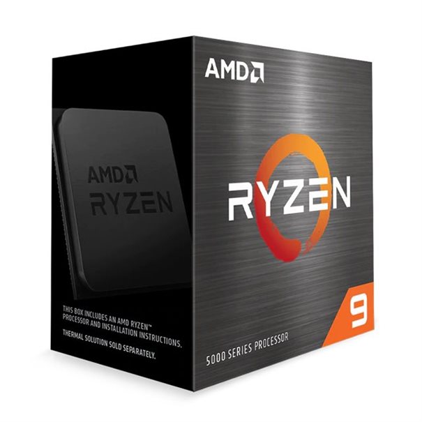 CPU AMD RYZEN 9  5900X / AM4 / WOF / BOX AMD Ryzen 9 5900X (12/24x 3,7 GHz) 64MB Sockel AM4