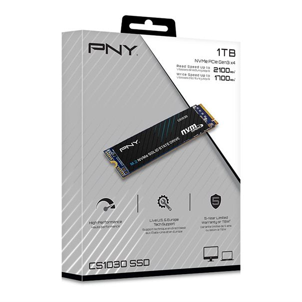 PNY SSD M.2 (2280) 1TB CS1030  PCIe / NVMe Retail