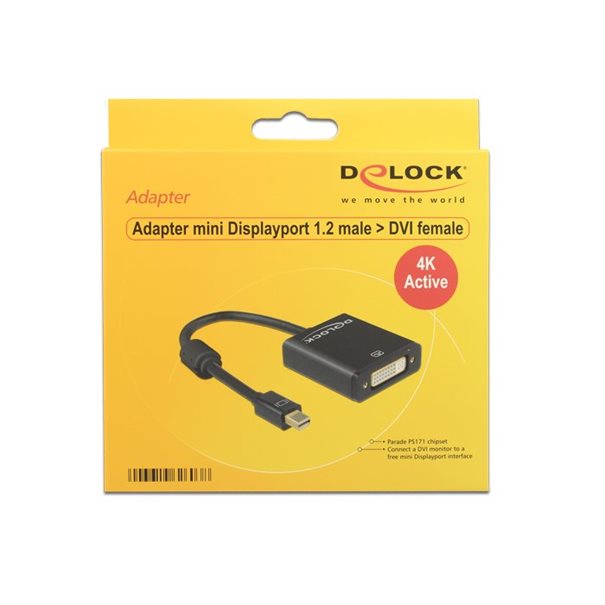Delock Adapter Mini-DisplayPort auf DVI-D aktiv