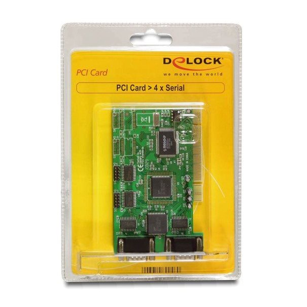 IO Delock PCI Karte 4x seriell DB9