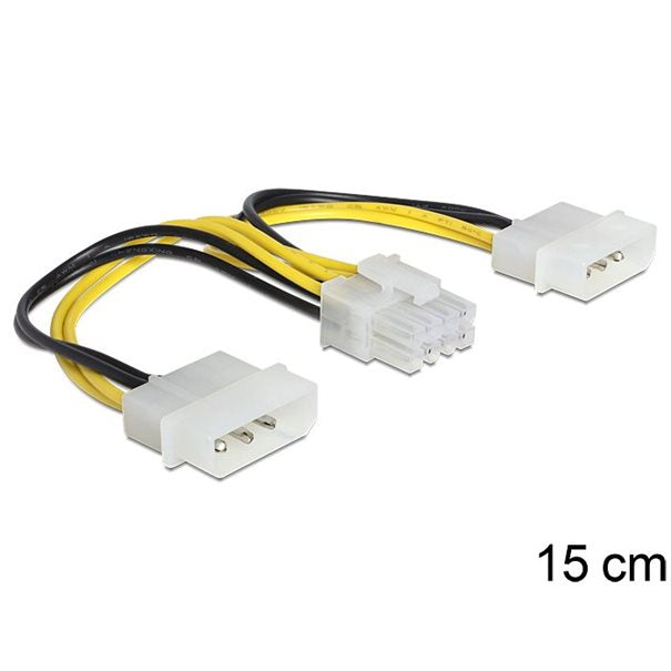Delock ATX Stromadapter 2x 5.25" -> 8-pin (EPS)