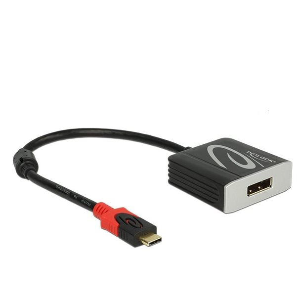 Delock Adapter USB-C =>DP (St/Bu) 15cm schw./black