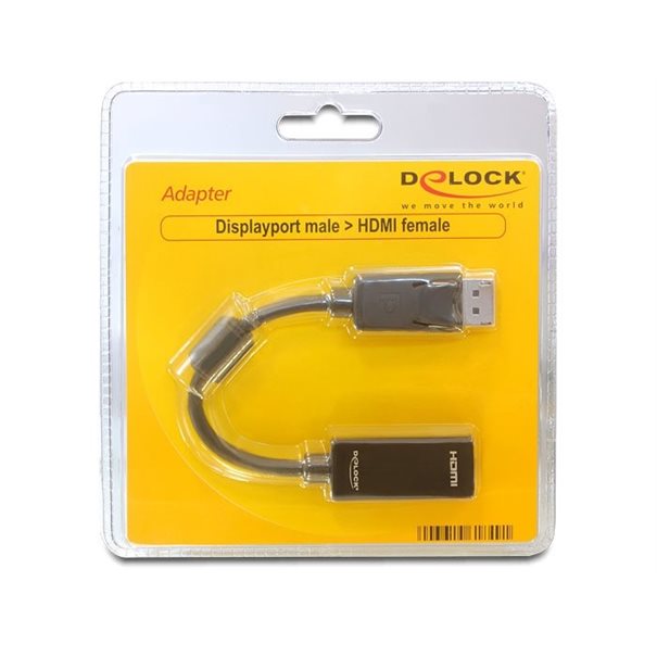 Delock Adapter DisplayPort (DP 1.1) auf HDMI St/Bu