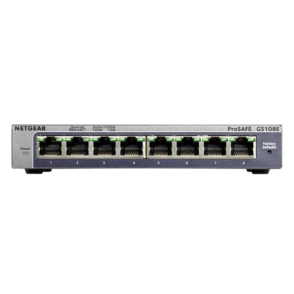 Netgear 8Port Switch 10/100/1000 GS108E