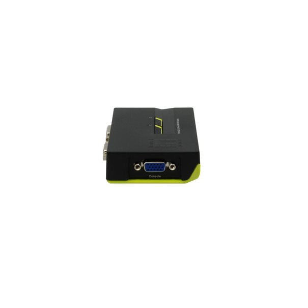 LevelOne KVM-Switch 2 PC VGA+USB+Audio Black E.