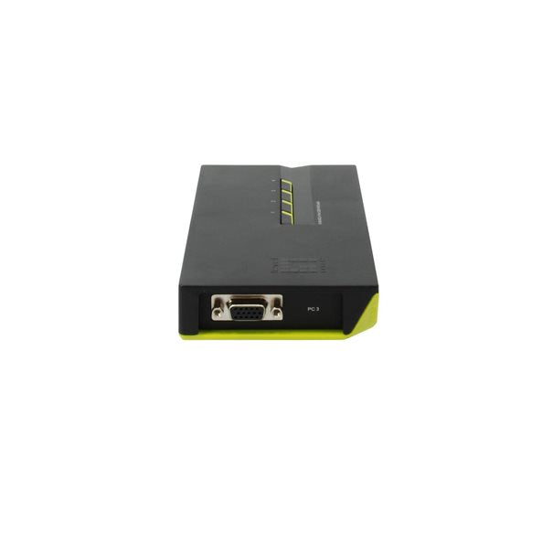 LevelOne KVM-Switch 4 PC VGA+USB Black Edition
