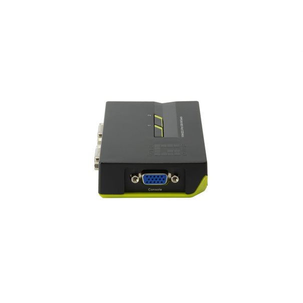 LevelOne KVM-Switch 2 PC VGA+USB Black Edition