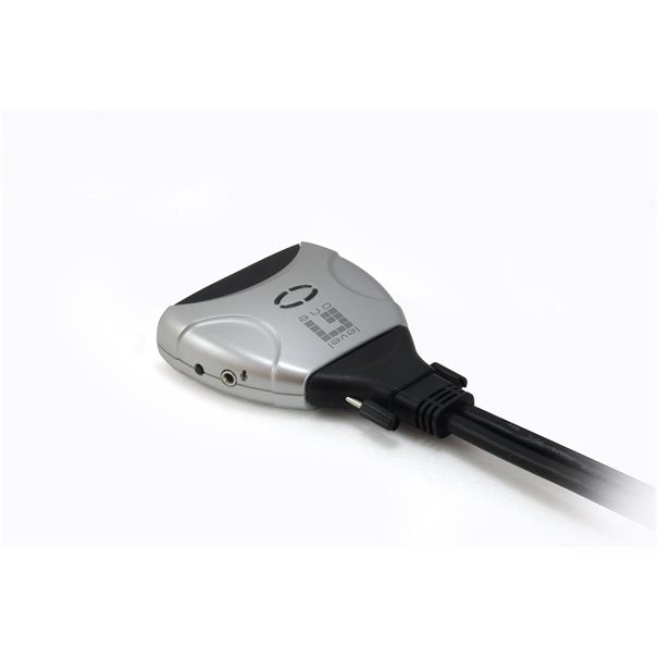 LevelOne KVM-Switch 2 PC DVI+USB+Audio  +++