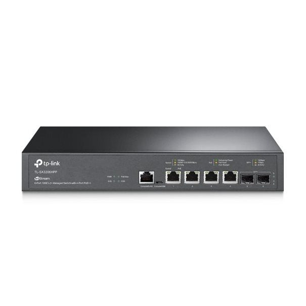 TP-LINK Switch TL-SX3206HPP 4x10G RJ45 PoE++/2xSFP+ Managed