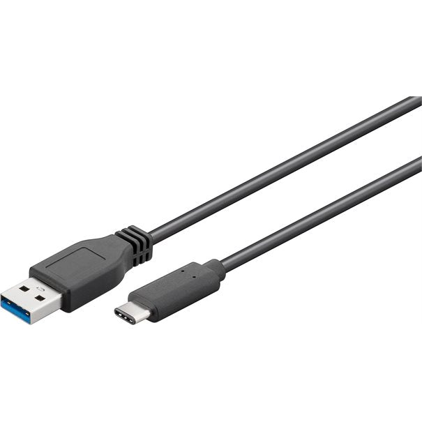 Kabel USB Typ-C <=> USB Typ-A 3.0  0,5m black