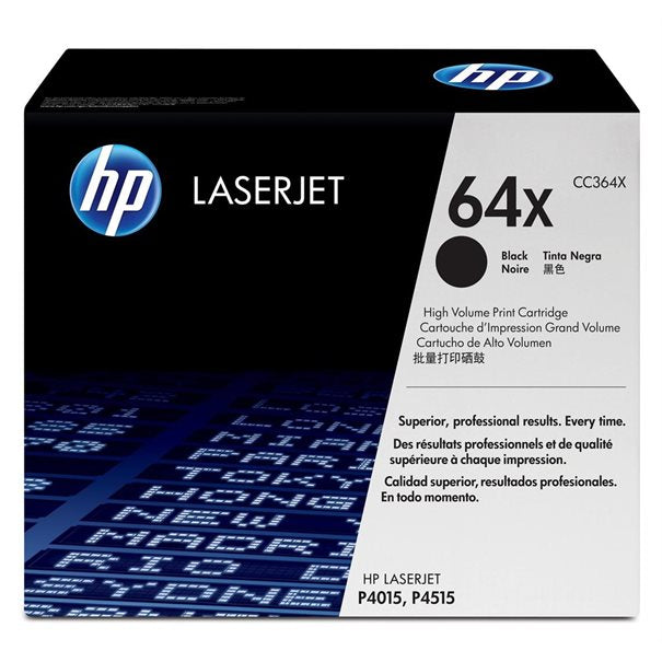Toner HP LaserJet P4015/P4515 Serie CC364X 24K bla
