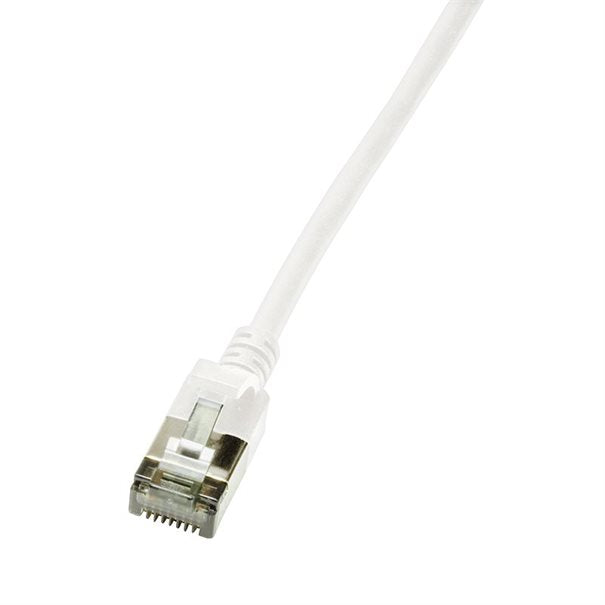 Kabel LAN U/FTP (Patchkabel) SLIM CAT6 0.3m white