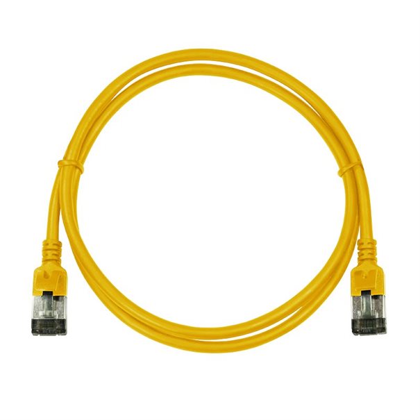 Kabel LAN U/FTP (Patchkabel) SLIM CAT6 1m yellow