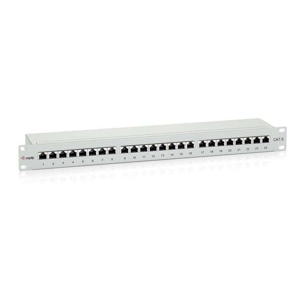 Equip Patchpanel CAT6 24 Port lightgrey 19" (1HE)