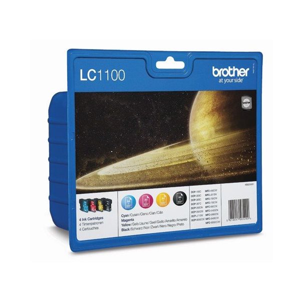 Tinte Brother LC-1100 VALBPDR Multipack (C/M/Y/BK)