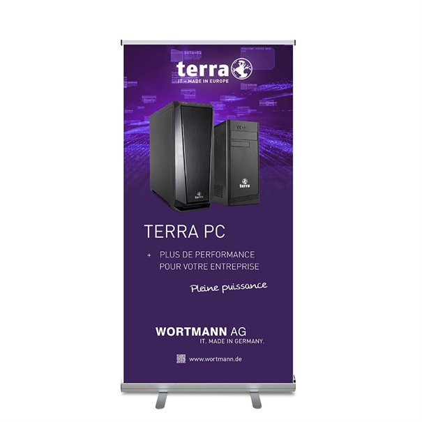 TERRA PC Banner (1x2 m) Innovativ - inkl. Ständer